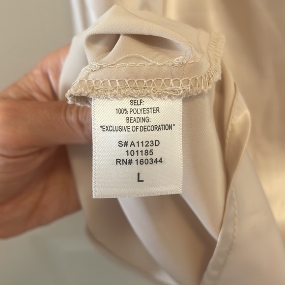 Pearly Beaded-Strap High-Neck Mini Dress - Picture 5 of 6